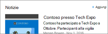 Screenshot con il collegamento Aggiungi