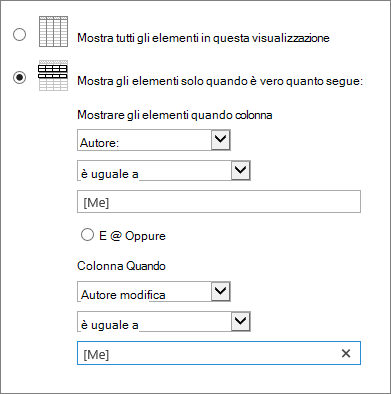 Filtri con [Me]
