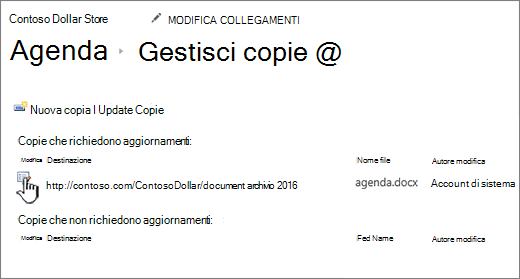 Fare clic su Modifica nella finestra Gestisci file