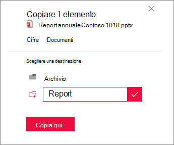 Digitare il nome della nuova cartella