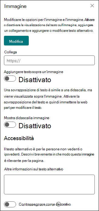Casella degli strumenti della web part Immagine