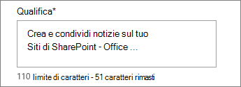 Aggiungere un titolo per l'elemento di notizie