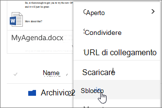 Voce di menu Aggiungi nel menu di scelta rapida del file evidenziato