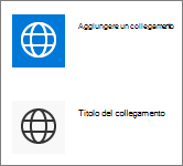 Visualizzazione compatta dei collegamenti rapidi