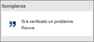 Errore Si è verificato un problema in Word