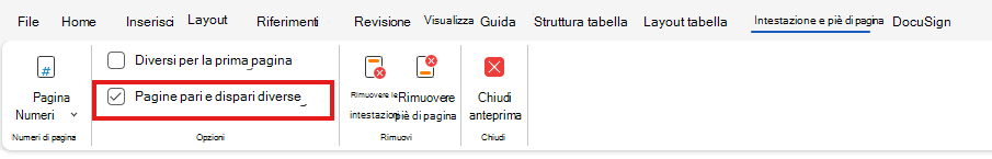 H&F Diverse pagine pari e dispari
