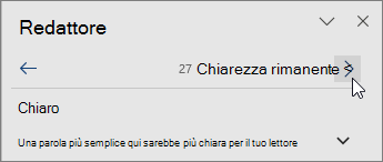 Passare direttamente da un problema all'altro nella parte superiore del riquadro Editor.