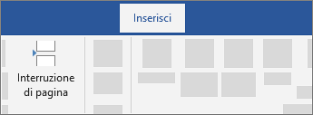 Inserire un'interruzione di pagina