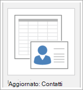 Icona per le opzioni dei modelli di database