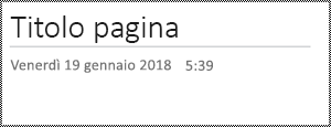 Rinomina pagina in OneNote per il web