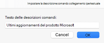 Suggerimento per il collegamento ipertestuale in Outlook
