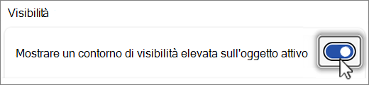 Screenshot del pulsante Mostra struttura visibilità.