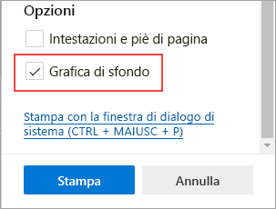 Selezionare la grafica di sfondo