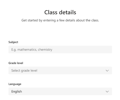 class details