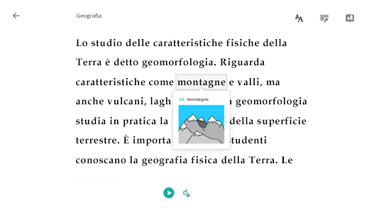 Selezionare una parola per visualizzare un'immagine.