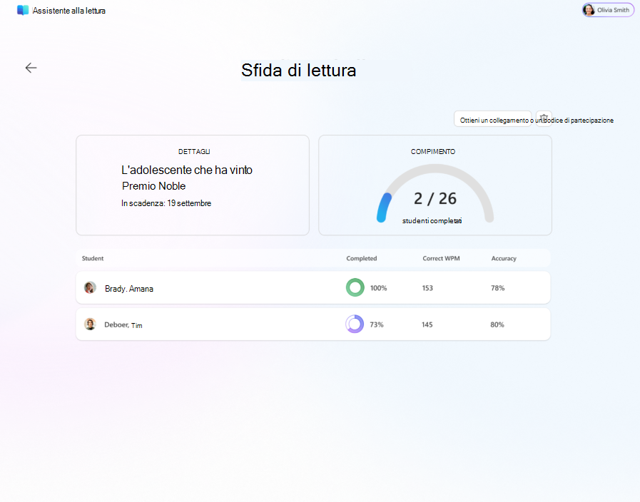 sfida di lettura