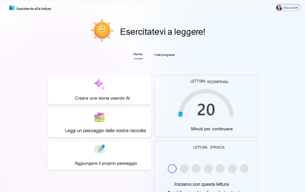 assistente alla lettura