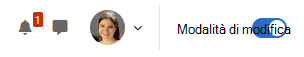 Interruttore di modifica del corso Moodle