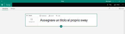 Assegnare un titolo a uno Sway