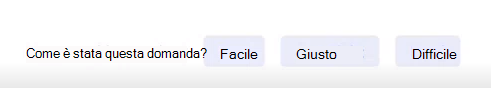 Screenshot della valutazione.