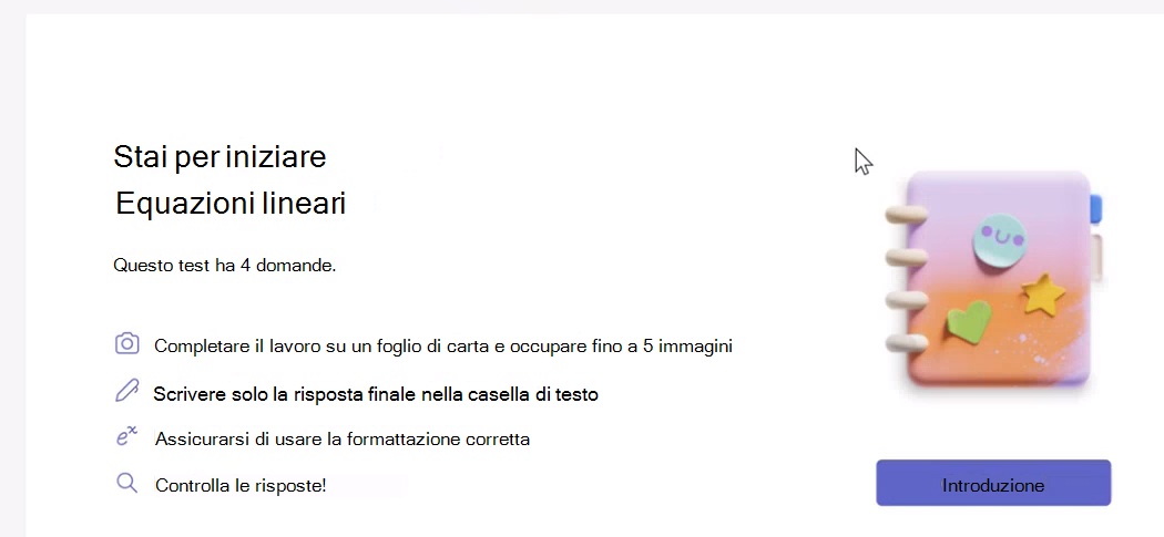 Screenshot della finestra di dialogo di avvio.