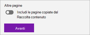 Screenshot della pagina Distribuisci.
