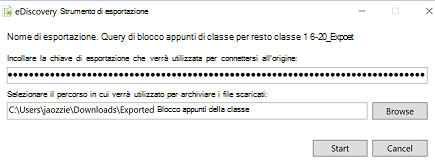 chiave di esportazione