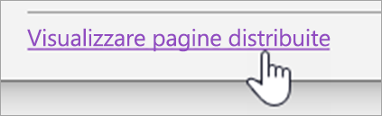 Pulsante Distribuisci pagine
