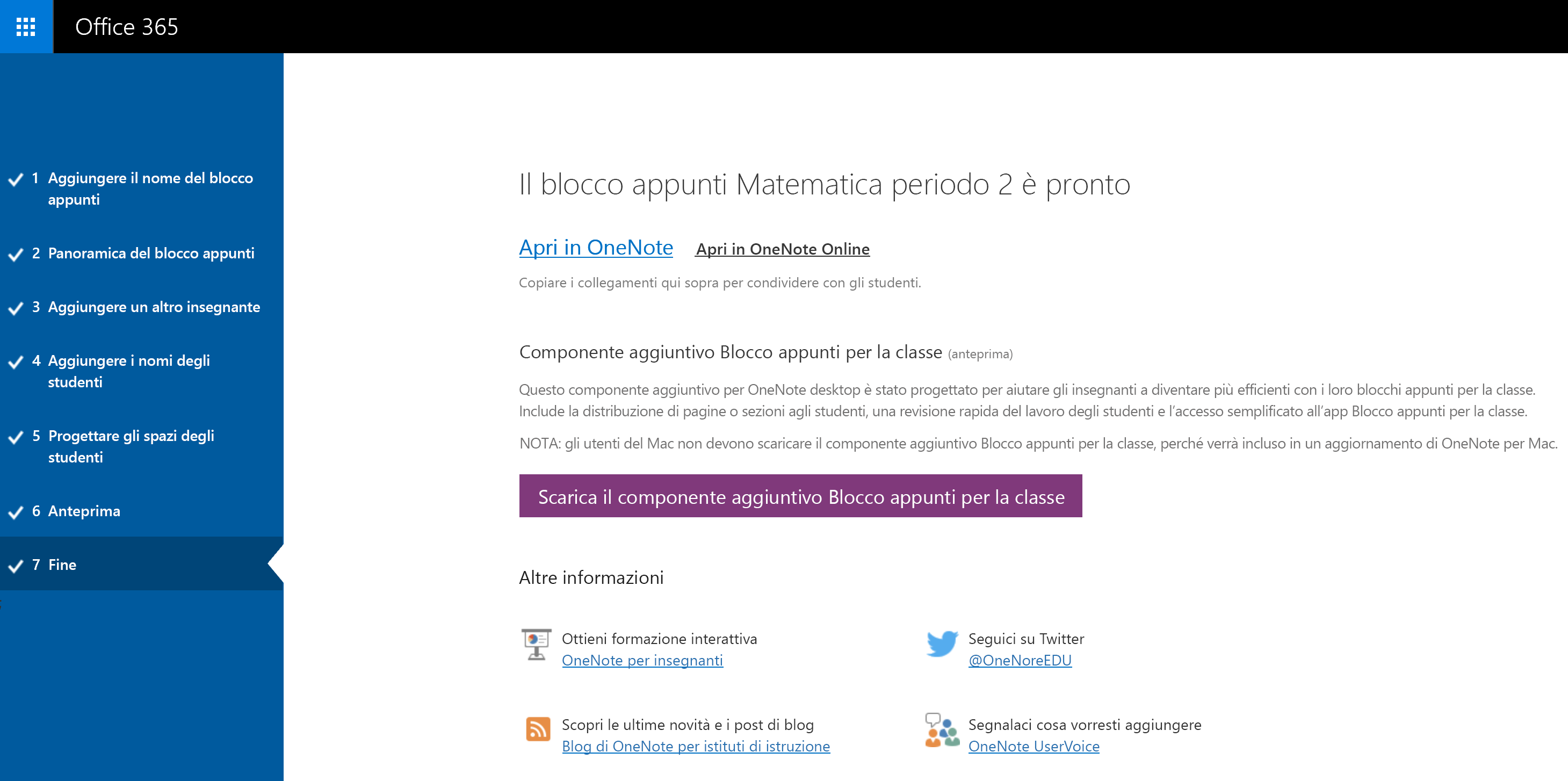 collegamento a blocco appunti