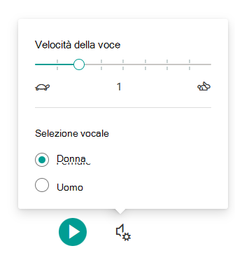 velocità della voce