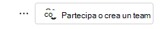 Screenshot della partecipazione al team.