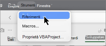 Schermata delle preferenze degli strumenti.