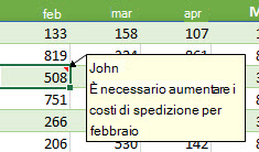 Immagine di un commento riformattato.