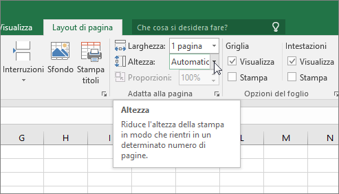 Adatta alla pagina