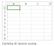 Cartella di lavoro vuota