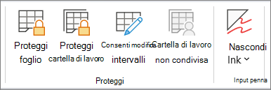 Proteggere il foglio in fase di revisione