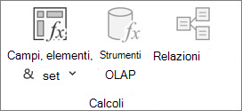 Immagine della barra multifunzione di Excel