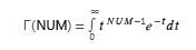 equazione GAMMA