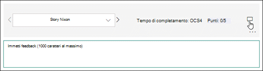 Commentare le risposte del test