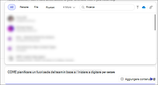 Screenshot del menu Apri riferimenti.