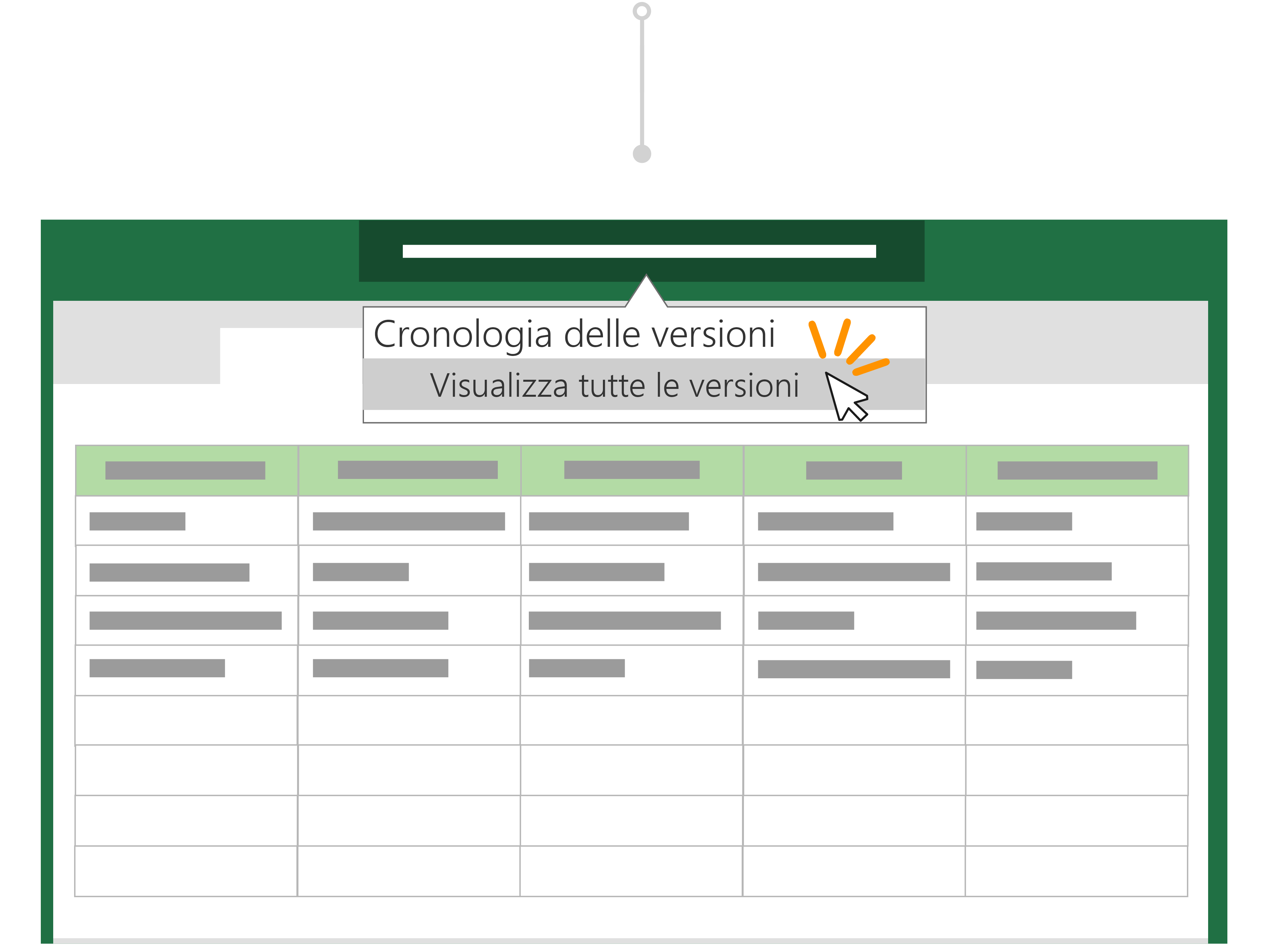 Usare Cronologia versioni per tornare a una versione precedente di un file.