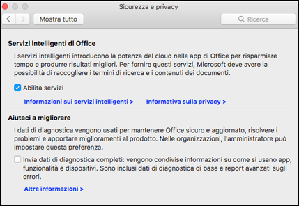 Abilita le funzionalità intelligenti nel Mac
