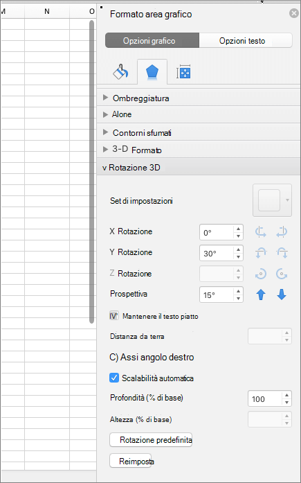 Riquadro Formato area grafico