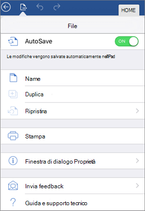 Salvataggio automatico attivato