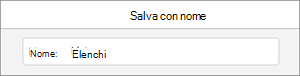 Nome file