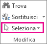 Seleziona nel gruppo Modifica