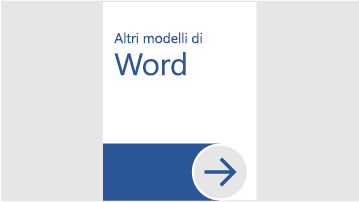 Altri modelli di WordAltri modelli di Word