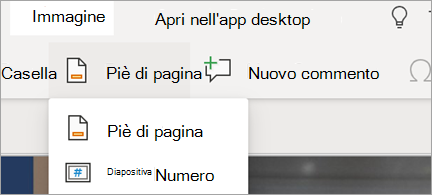 Numeri di piè di pagina e di diapositiva in PowerPoint