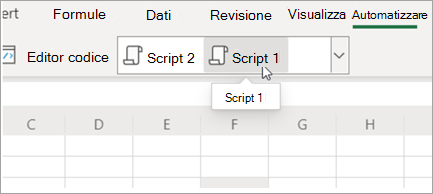 Mostra Office Scripts