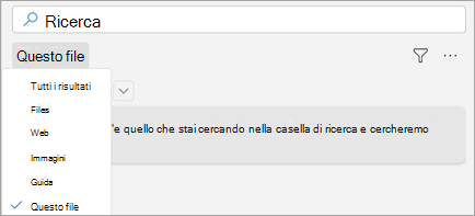 Mostra la ricerca in Word